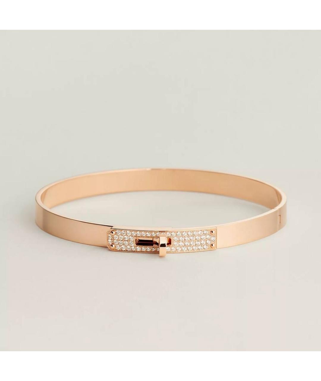 HERMES Золотой браслет из розового золота, фото 8
