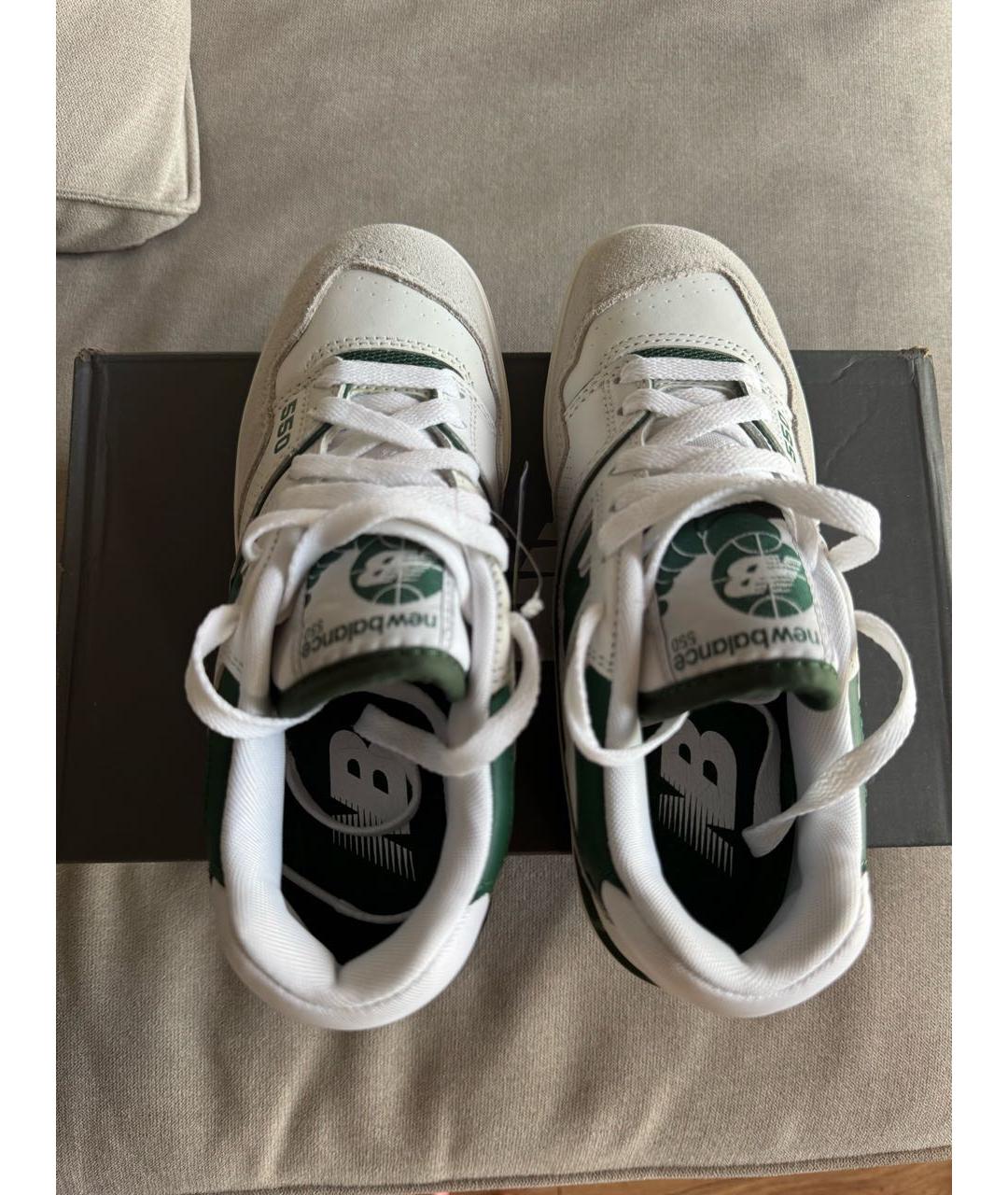 NEW BALANCE Белые кожаные кроссовки, фото 3