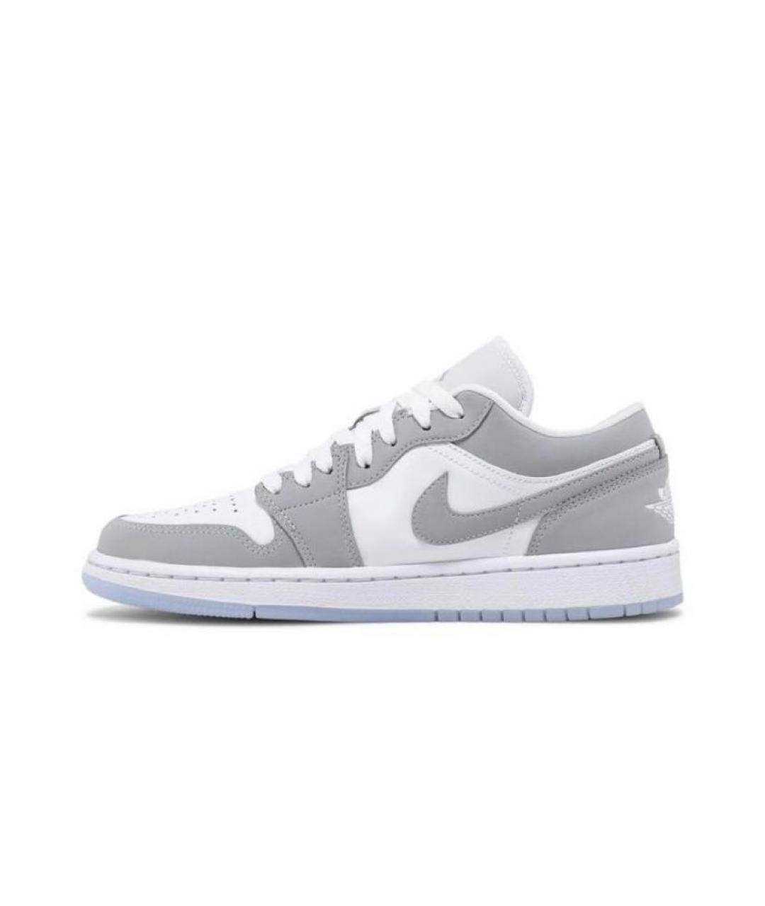 JORDAN Серые кожаные кроссовки, фото 2