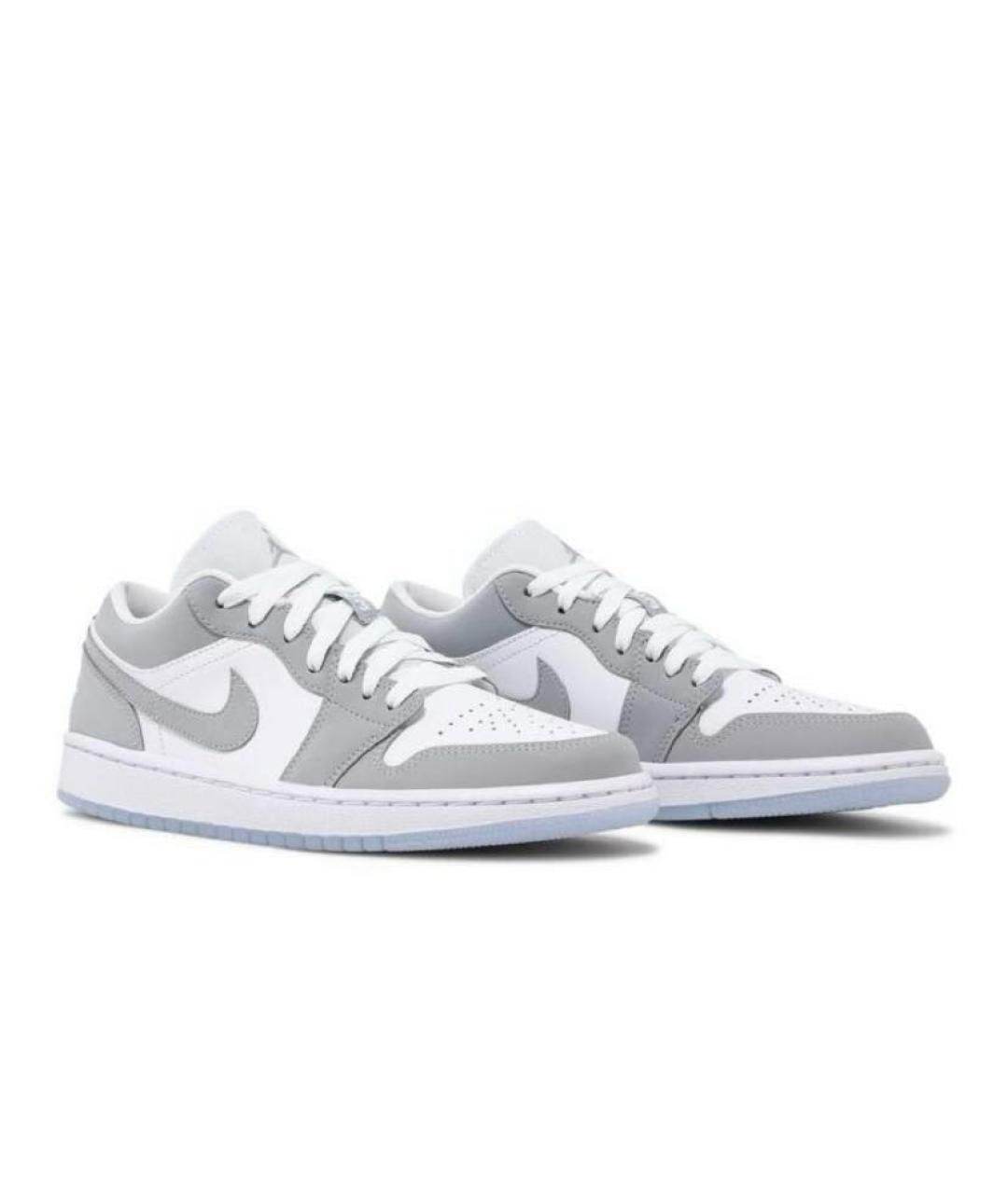 JORDAN Серые кожаные кроссовки, фото 3