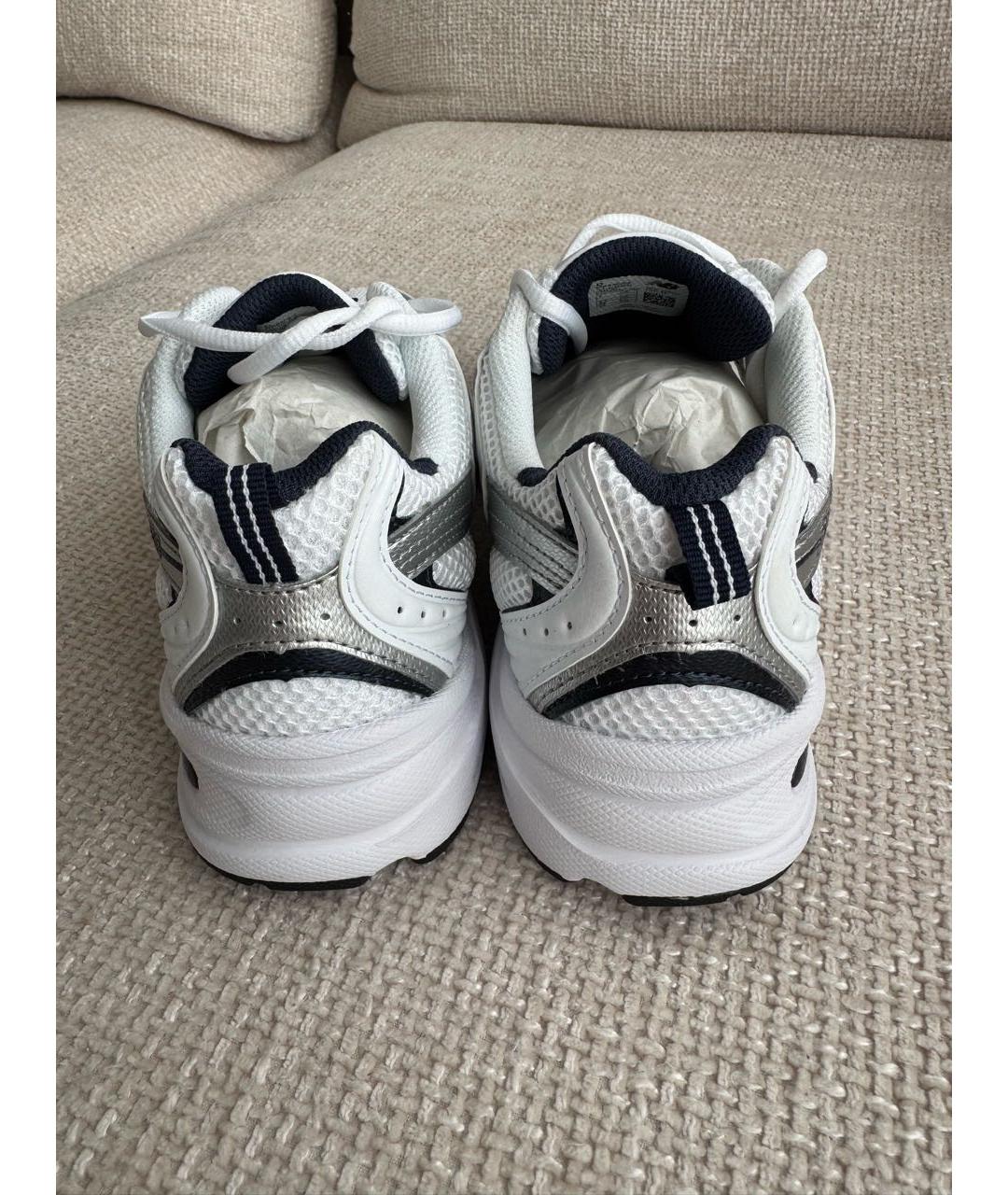 NEW BALANCE Белые текстильные кроссовки, фото 4