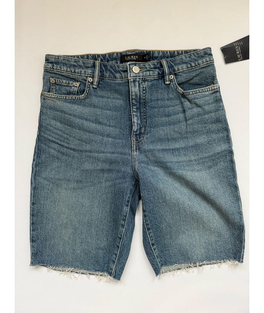 RALPH LAUREN Синие хлопковые шорты, фото 6