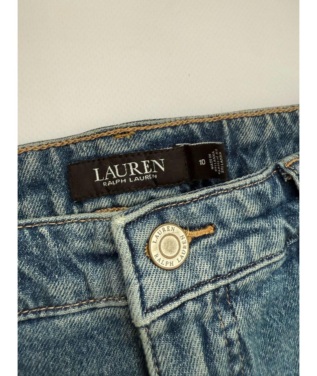 RALPH LAUREN Синие хлопковые шорты, фото 3