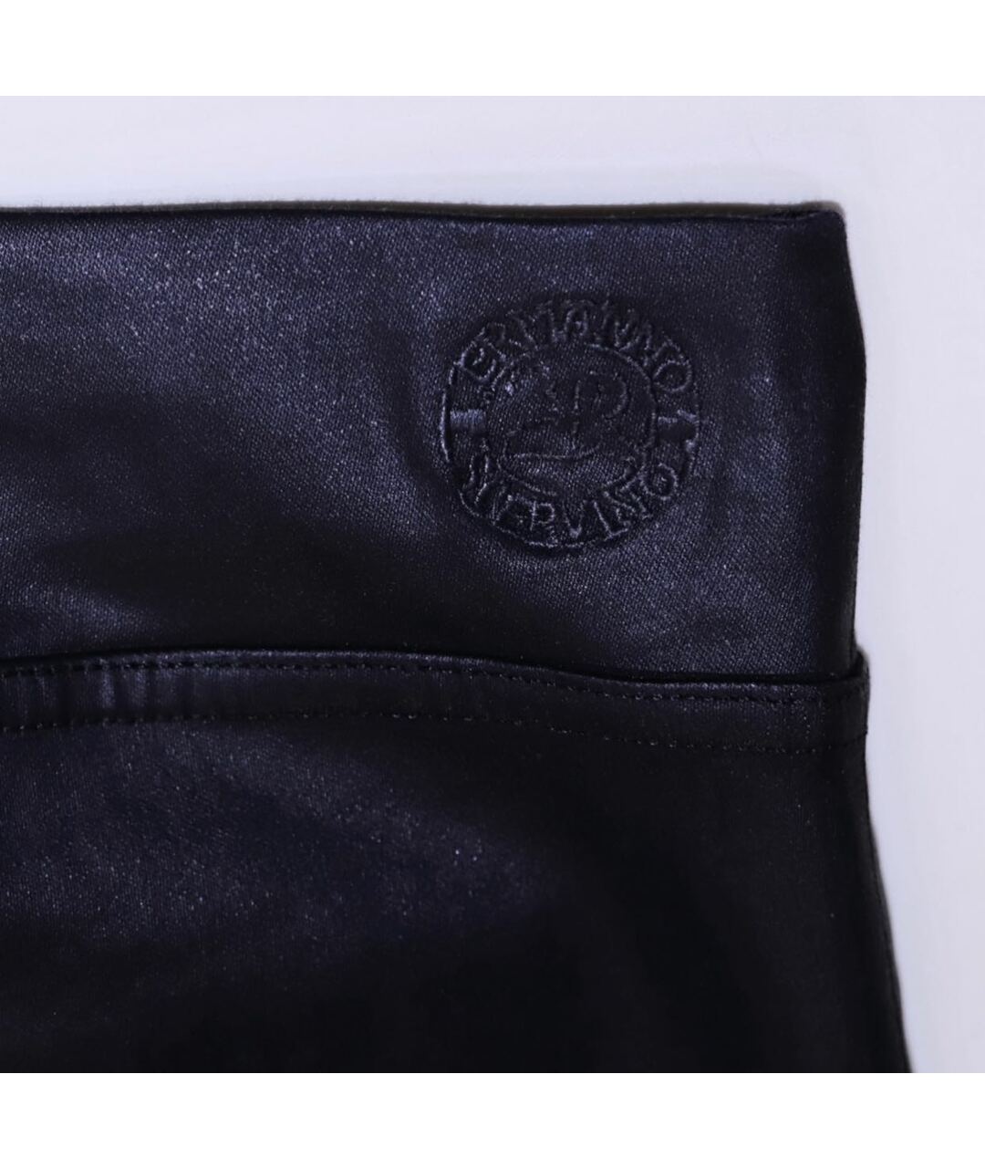 ERMANNO SCERVINO Черные хлопко-эластановые брюки узкие, фото 3