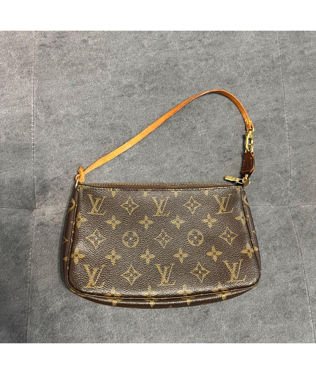 LOUIS VUITTON Коричневая сумка с короткими ручками, фото 2