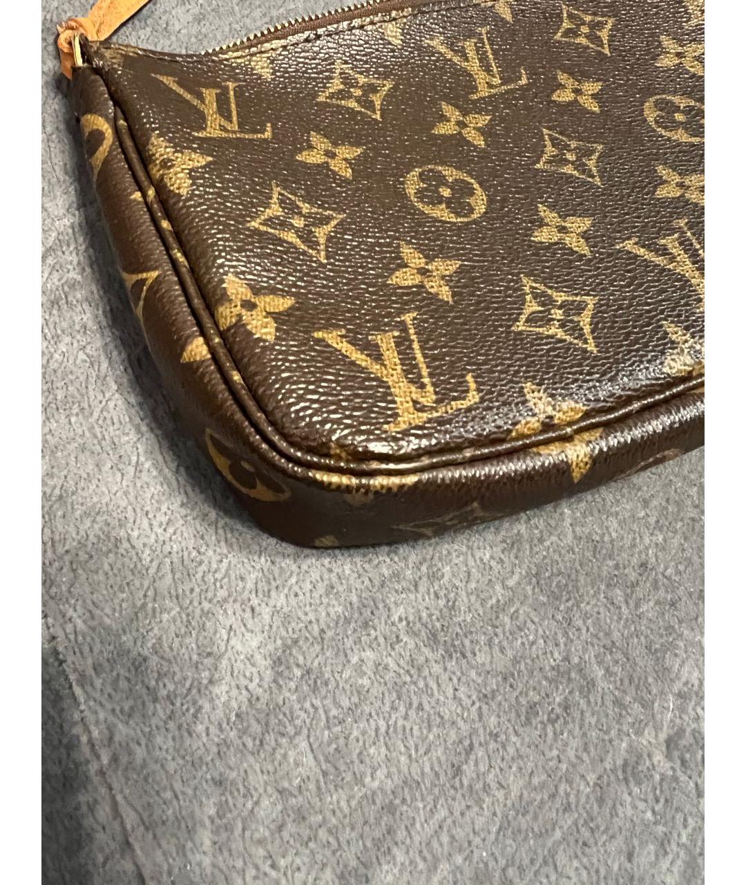 LOUIS VUITTON Коричневая сумка с короткими ручками, фото 6