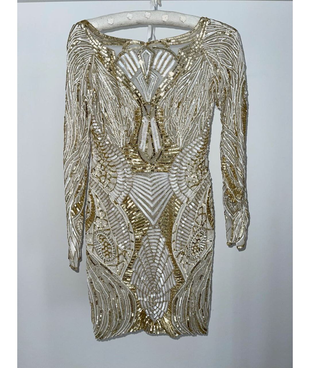 ZUHAIR MURAD Золотое полиамидовое вечернее платье, фото 8