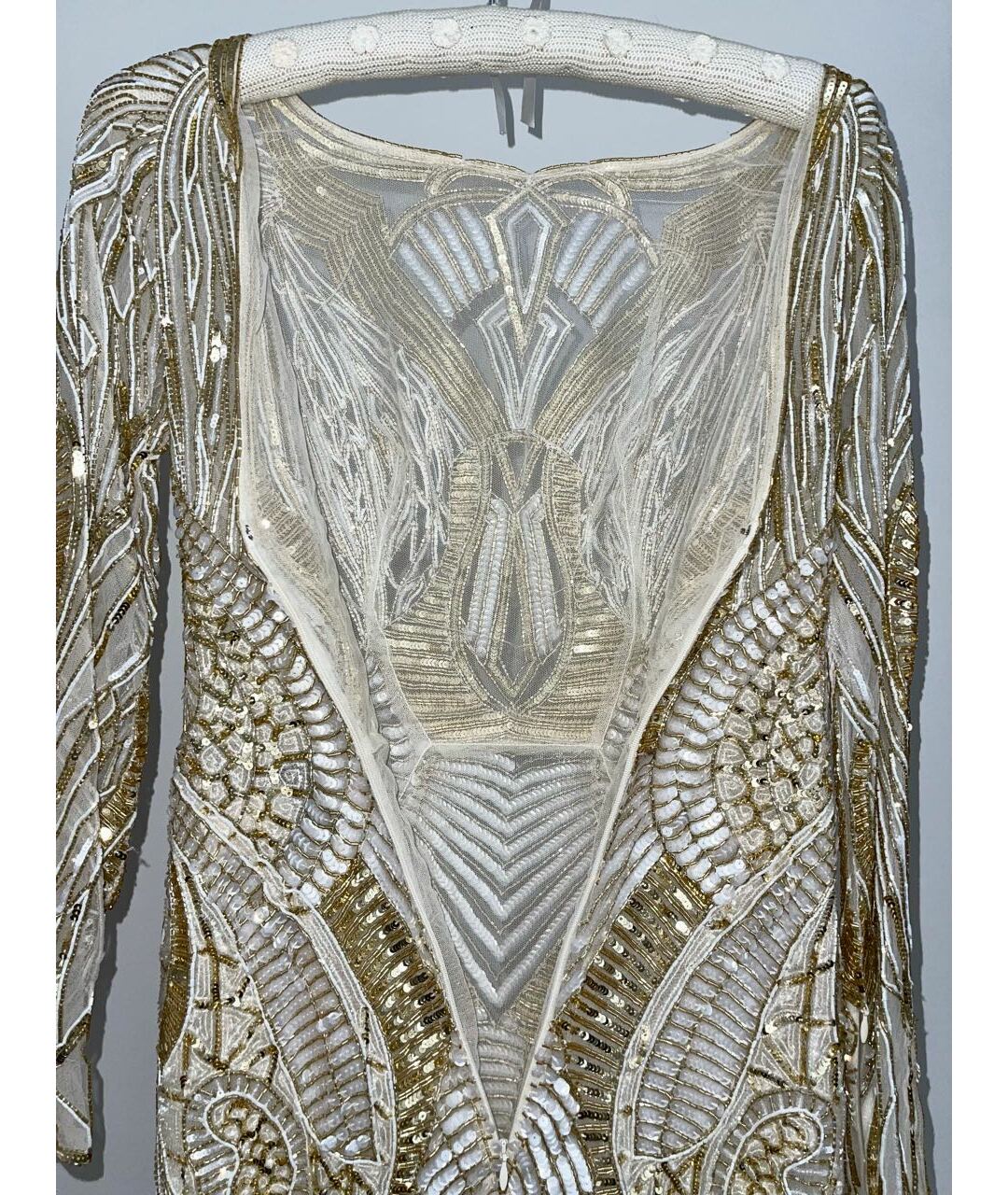 ZUHAIR MURAD Золотое полиамидовое вечернее платье, фото 3
