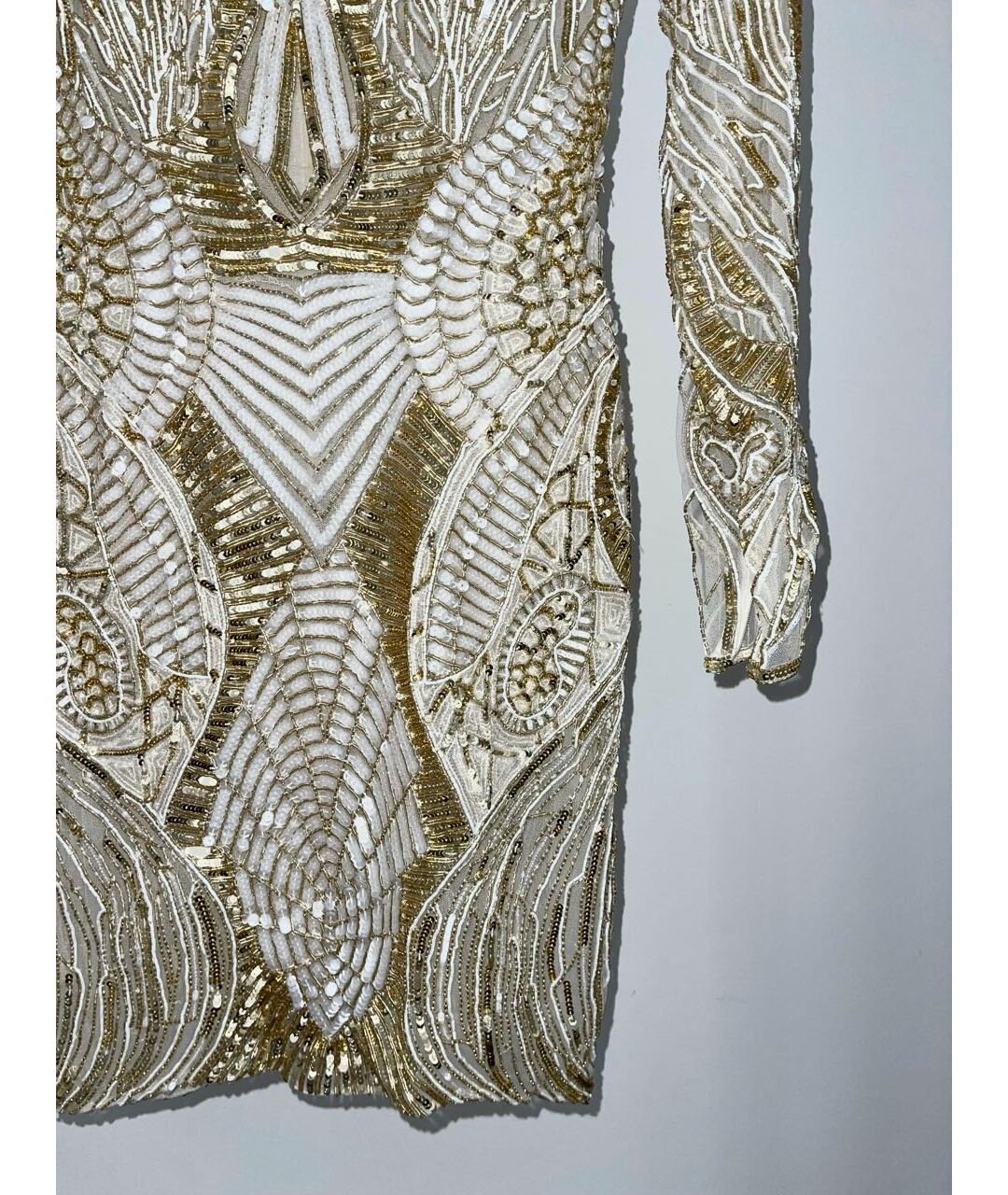 ZUHAIR MURAD Золотое полиамидовое вечернее платье, фото 4