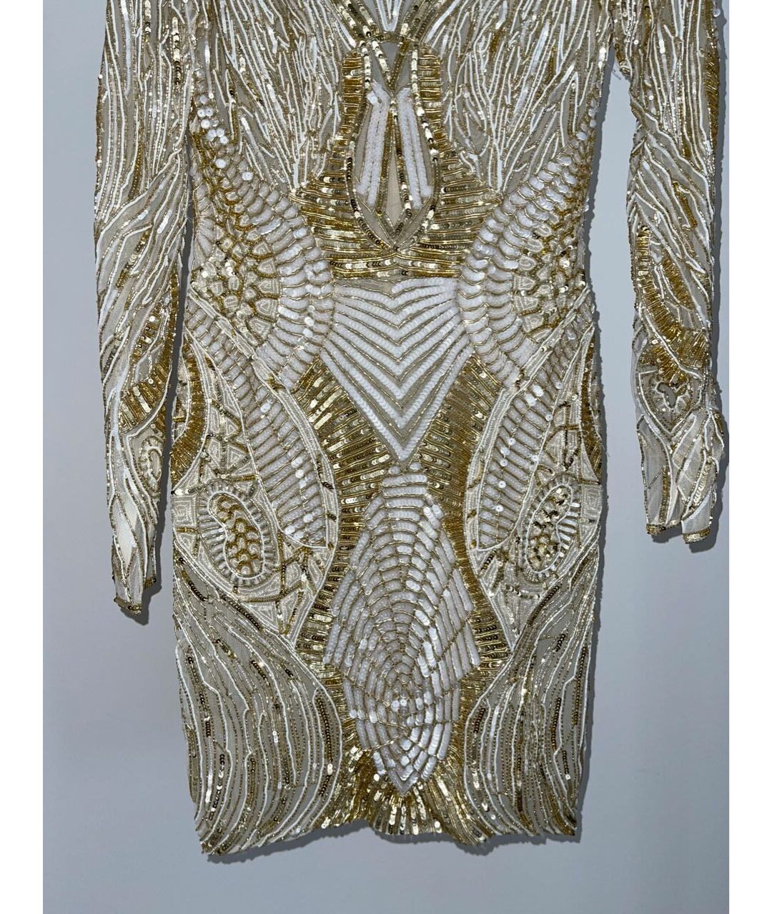 ZUHAIR MURAD Золотое полиамидовое вечернее платье, фото 5
