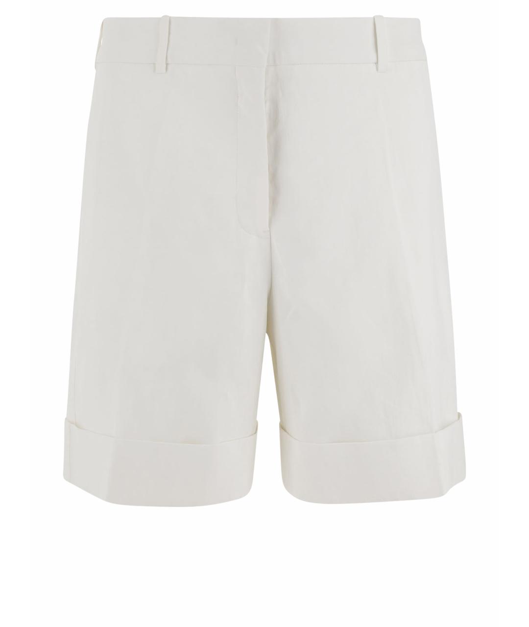 JIL SANDER Белые льняные шорты, фото 1