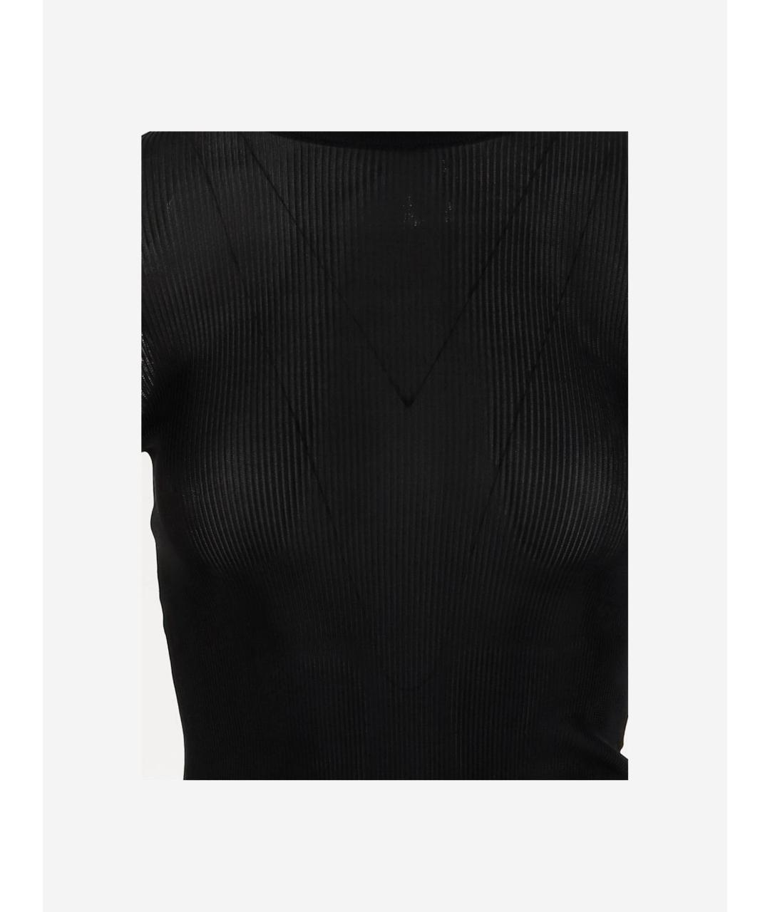 SAINT LAURENT Черный шелковый джемпер / свитер, фото 3