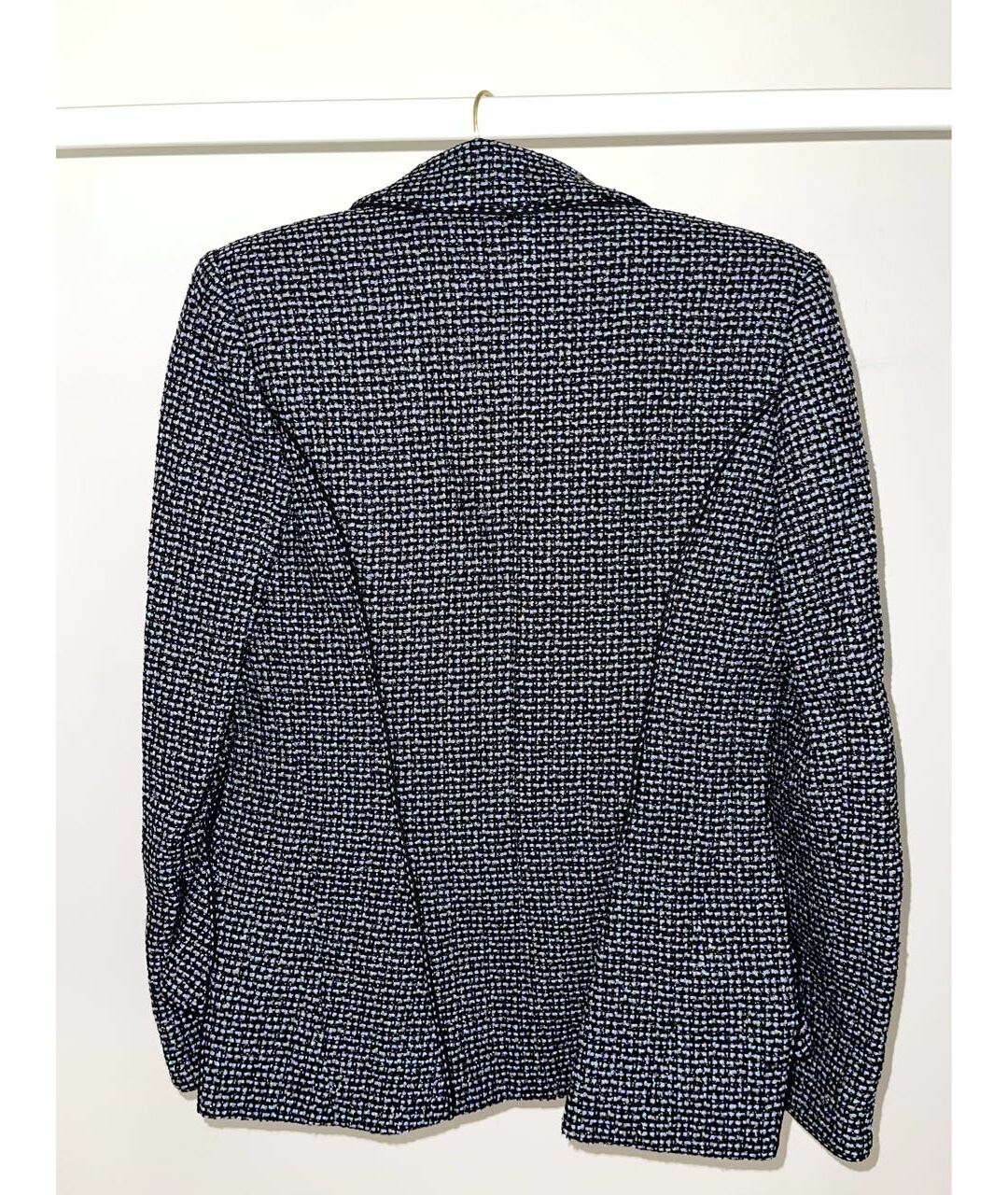 CHANEL Темно-синий полиэстеровый жакет/пиджак, фото 2