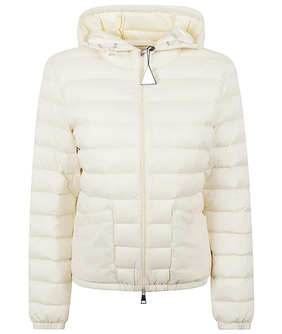 MONCLER Бежевое полиамидовое пальто, фото 1