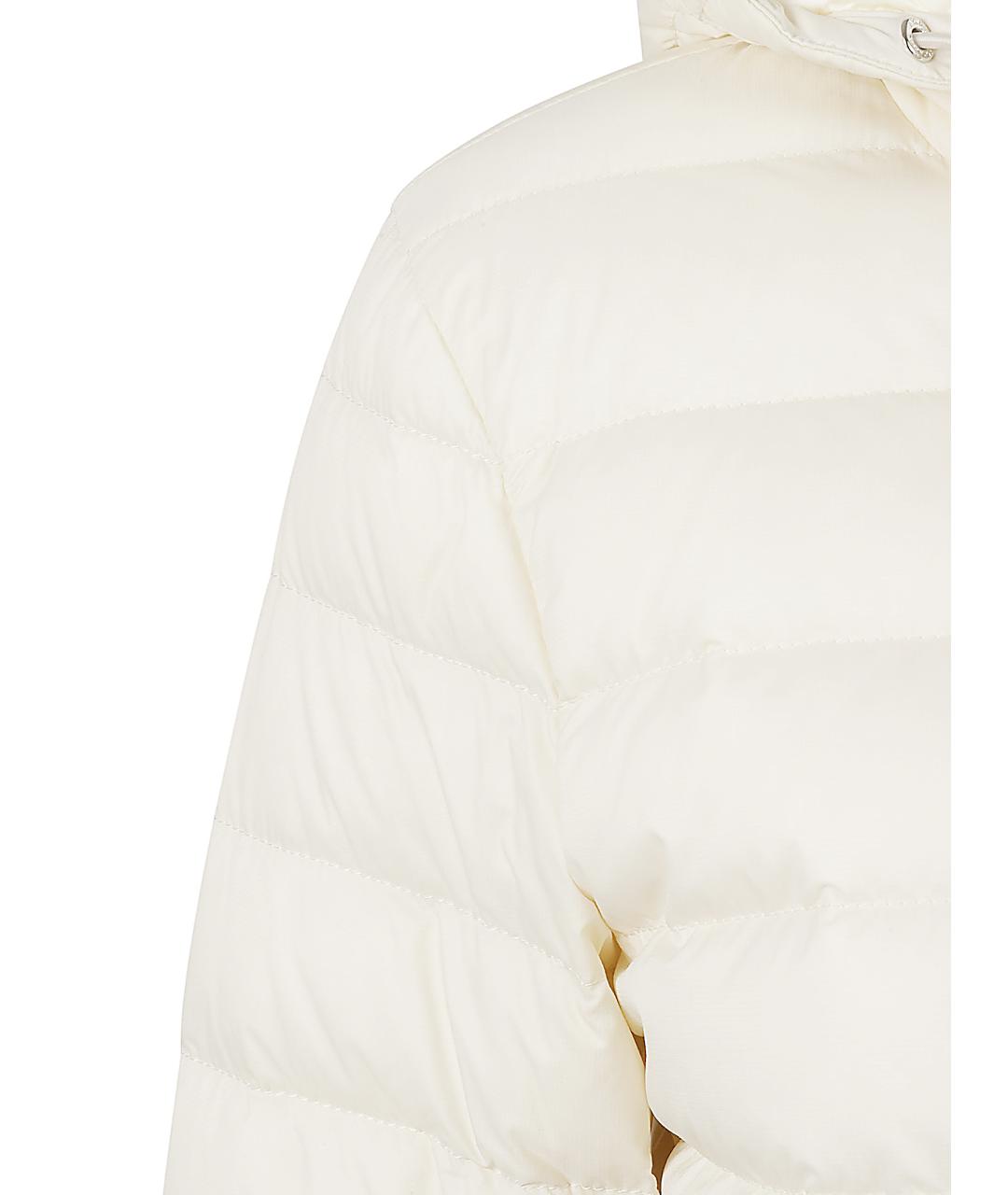 MONCLER Бежевое полиамидовое пальто, фото 2