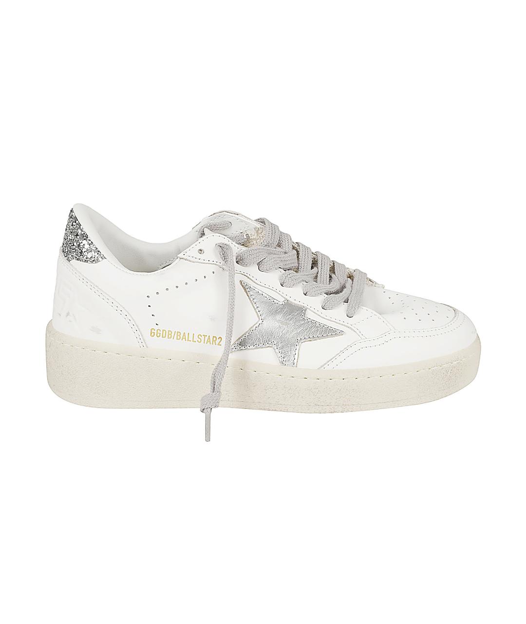 GOLDEN GOOSE DELUXE BRAND Белые кожаные кеды, фото 1