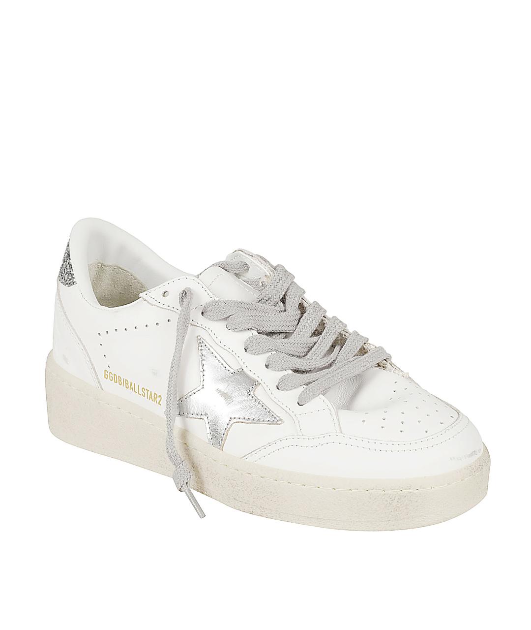 GOLDEN GOOSE DELUXE BRAND Белые кожаные кеды, фото 2