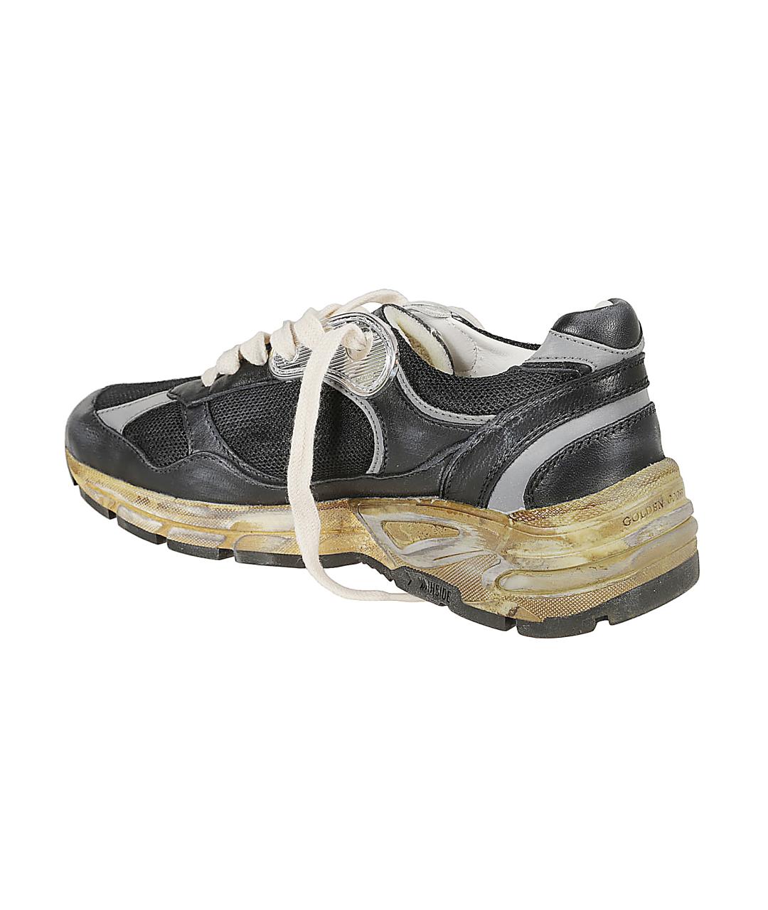 GOLDEN GOOSE DELUXE BRAND Черные кожаные кроссовки, фото 3