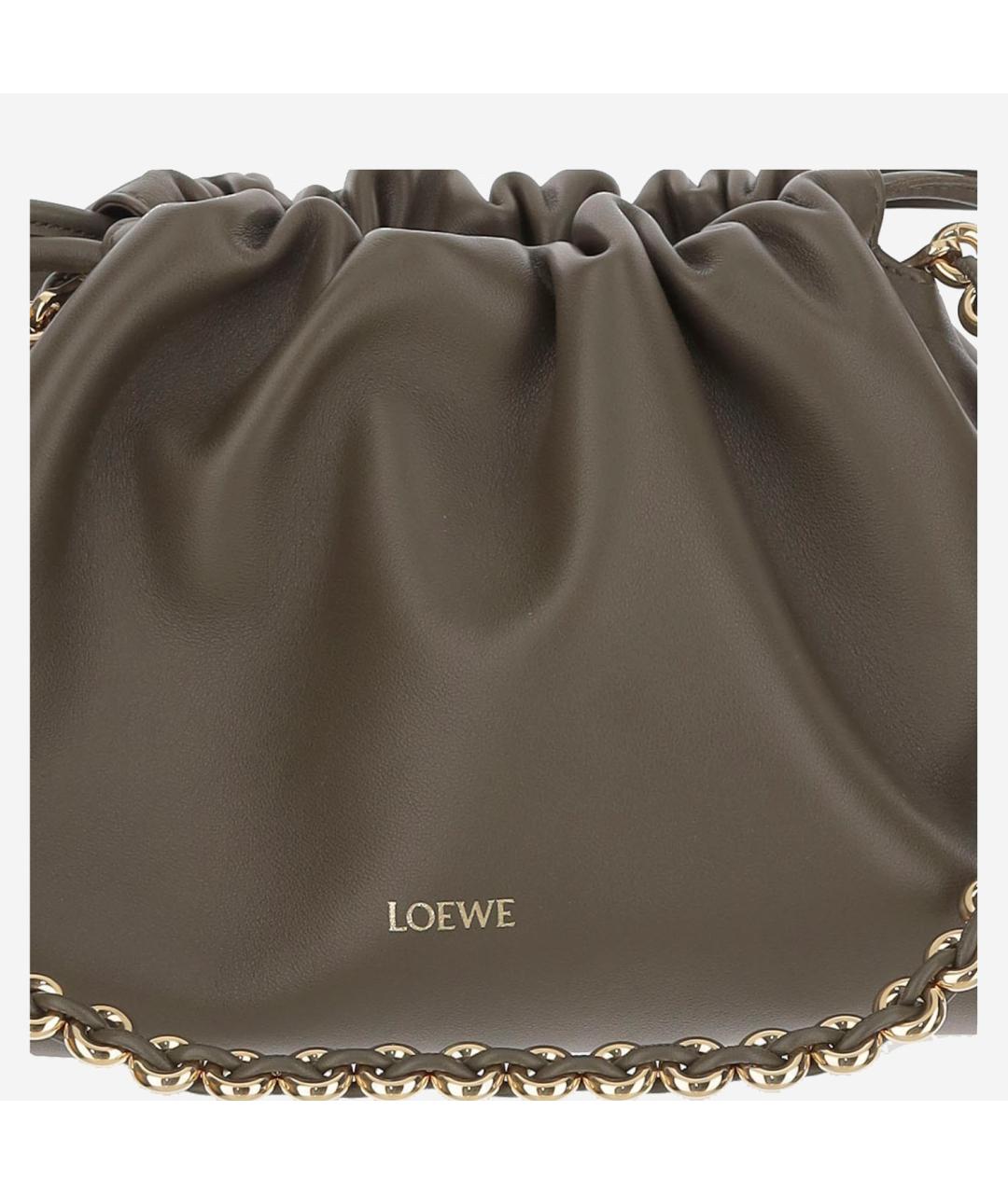 LOEWE Зеленая кожаная сумка через плечо, фото 5