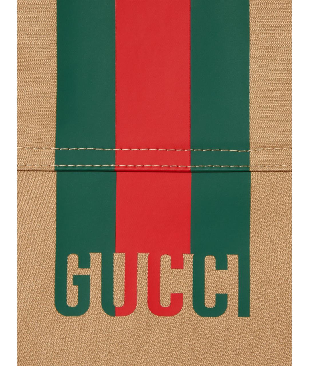 GUCCI Бежевые хлопковые повседневные брюки, фото 8