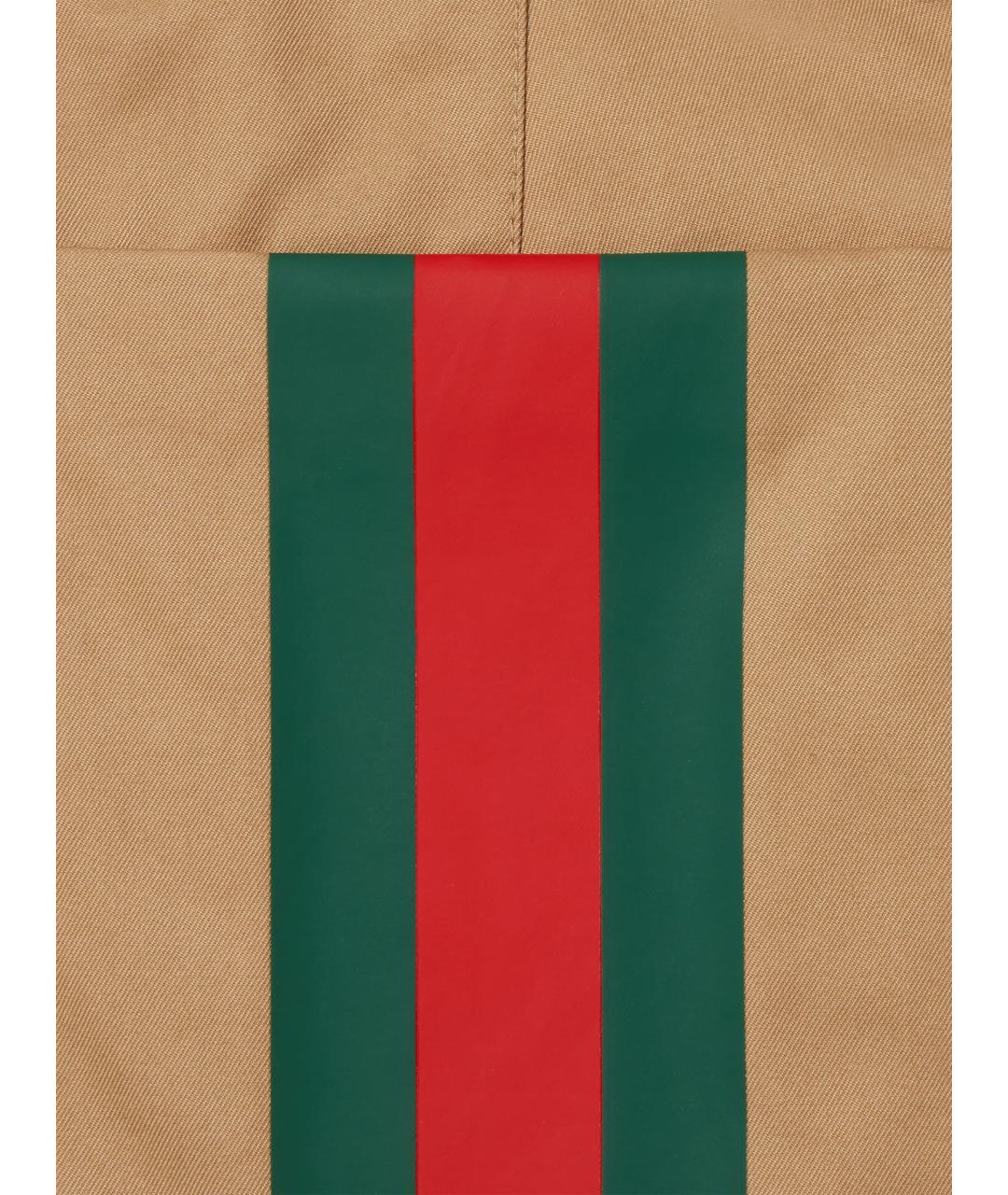 GUCCI Бежевые хлопковые повседневные брюки, фото 7
