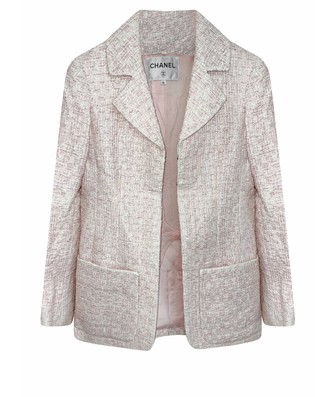 CHANEL PRE-OWNED Розовый полиэстеровый жакет/пиджак, фото 1