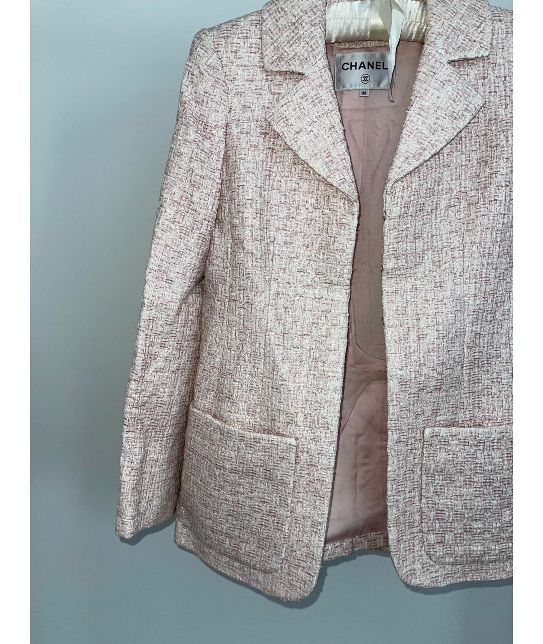 CHANEL PRE-OWNED Розовый полиэстеровый жакет/пиджак, фото 4