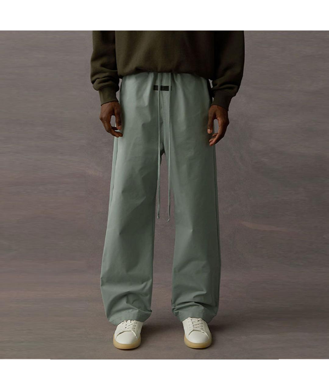 FEAR OF GOD ESSENTIALS Голубые хлопковые повседневные брюки, фото 5