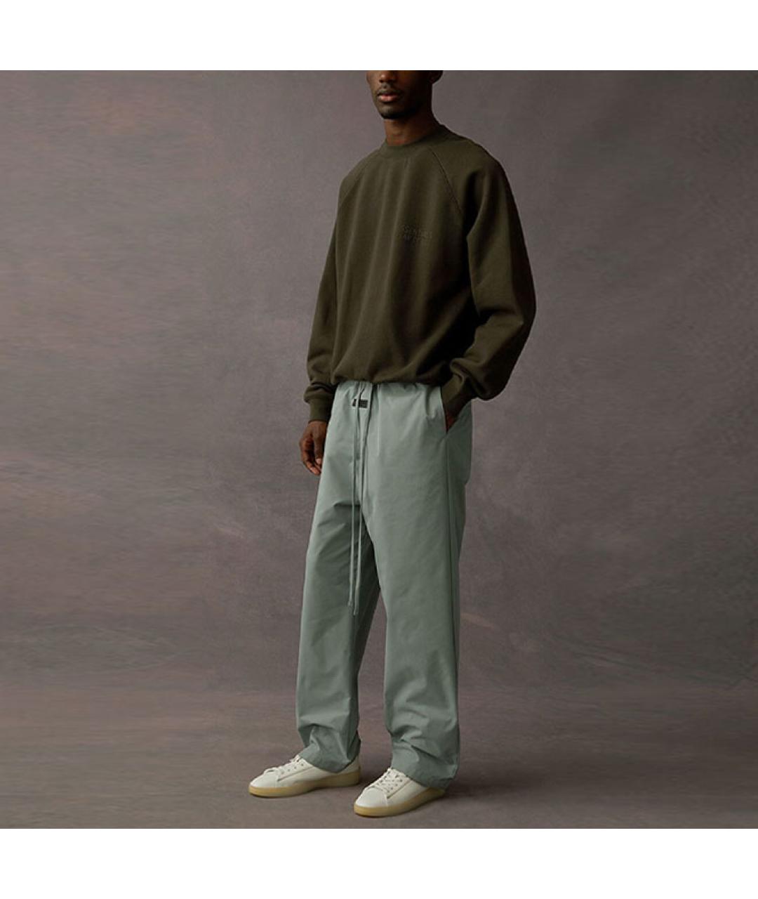 FEAR OF GOD ESSENTIALS Голубые хлопковые повседневные брюки, фото 2