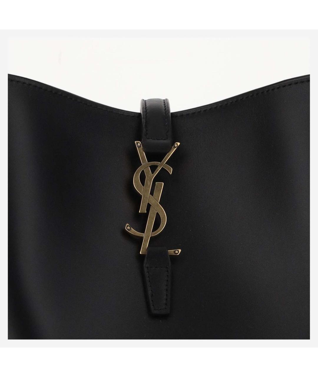 SAINT LAURENT Черная сумка тоут, фото 5