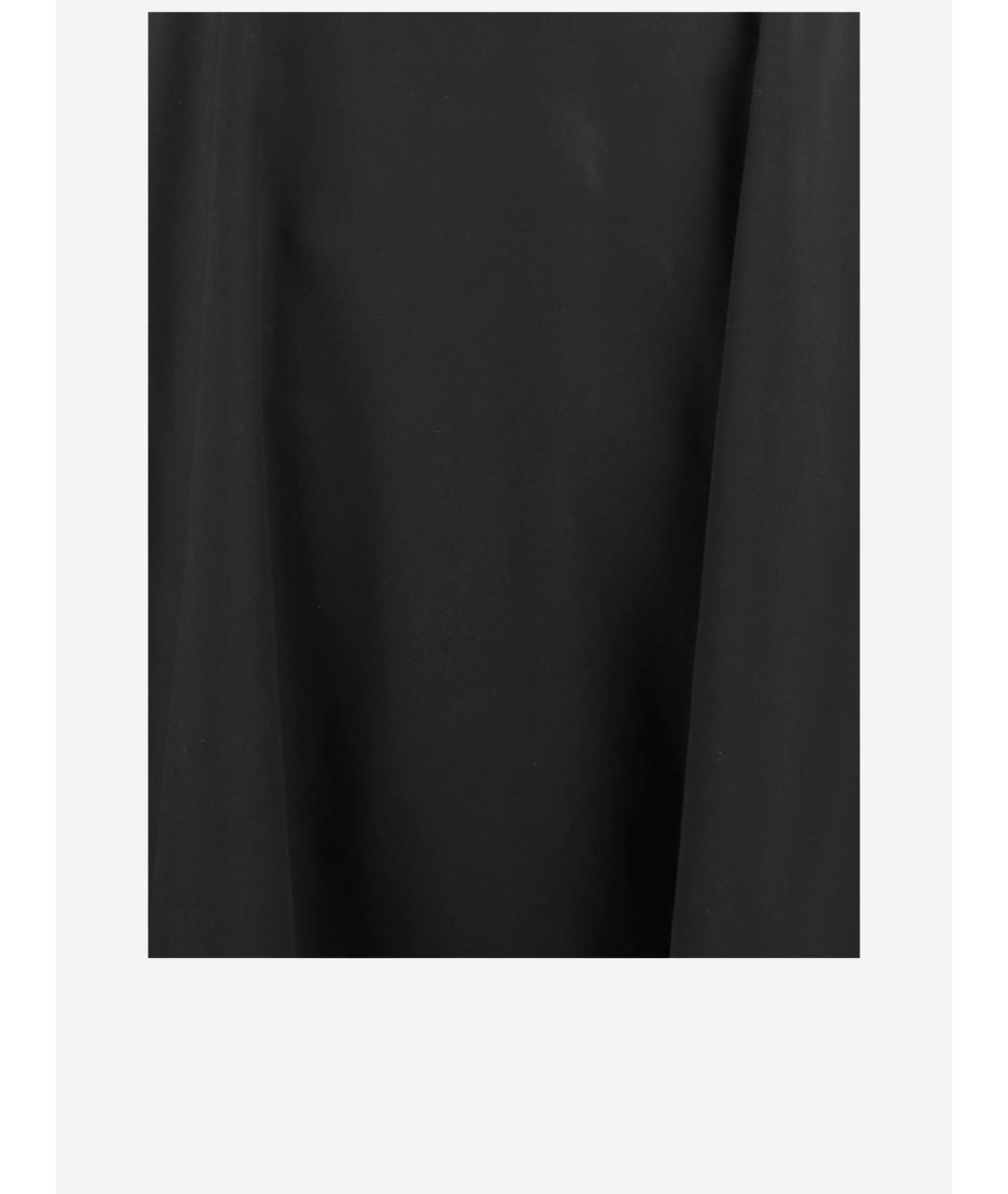 BALENCIAGA Черная хлопковая юбка миди, фото 2