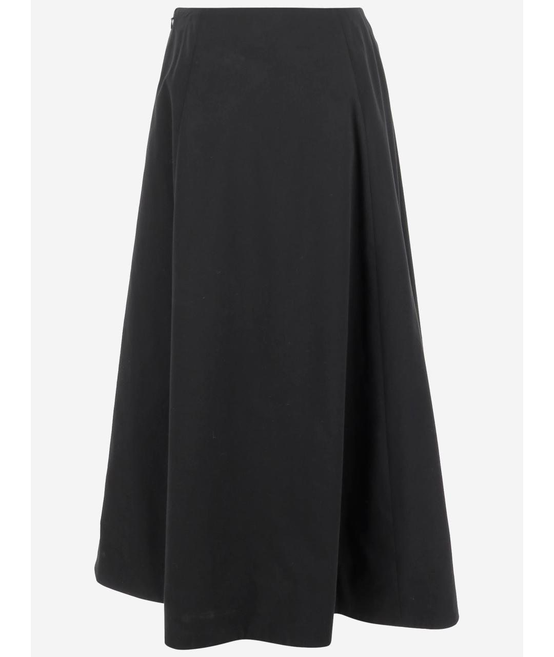 BALENCIAGA Черная хлопковая юбка миди, фото 3