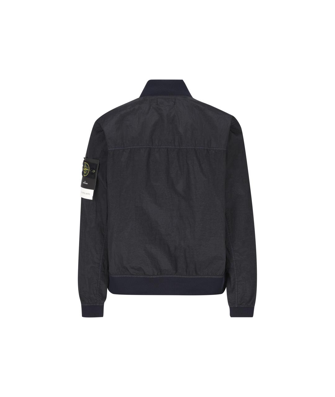 STONE ISLAND Темно-синяя полиамидовая куртка, фото 3