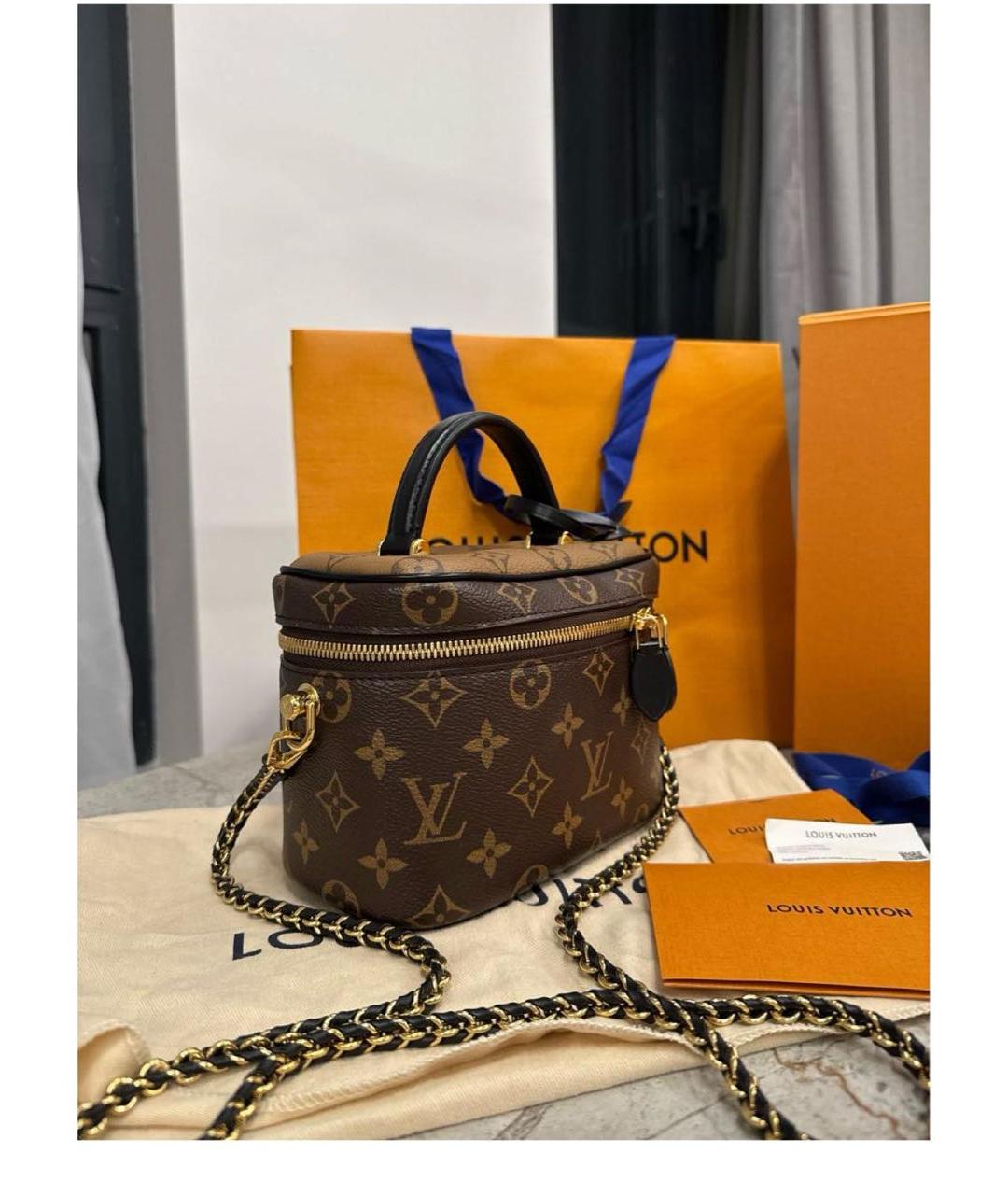 LOUIS VUITTON Коричневая сумка с короткими ручками, фото 2