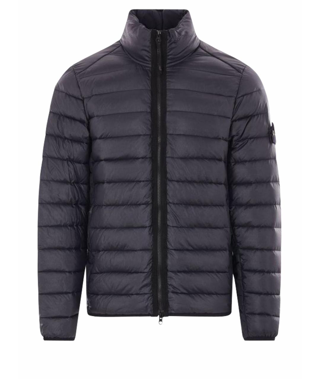 STONE ISLAND Темно-синяя полиамидовая куртка, фото 1