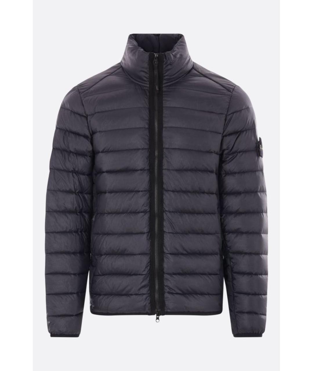 STONE ISLAND Темно-синяя полиамидовая куртка, фото 5