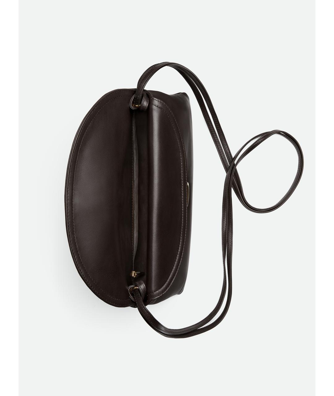 BOTTEGA VENETA Коричневая кожаная сумка через плечо, фото 3