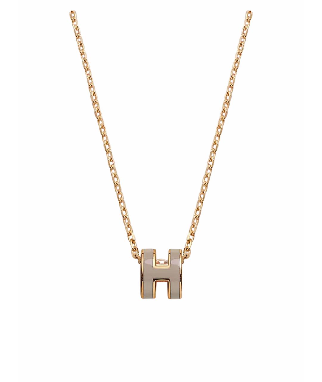 HERMES Серая металлическая подвеска, фото 1