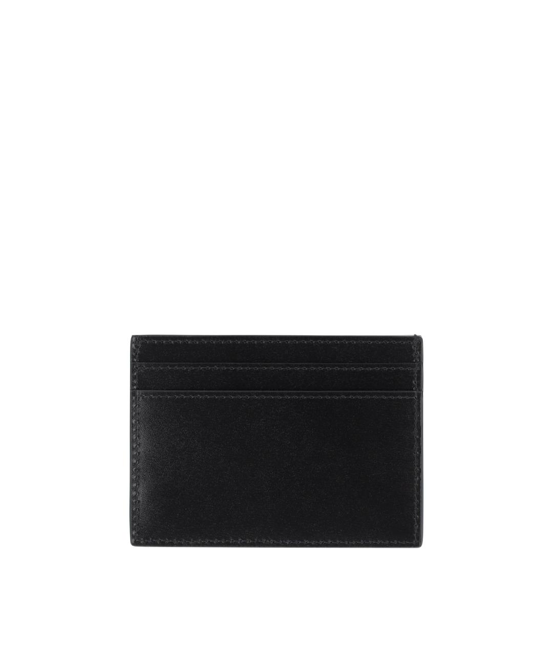 SAINT LAURENT Черный кожаный кардхолдер, фото 2