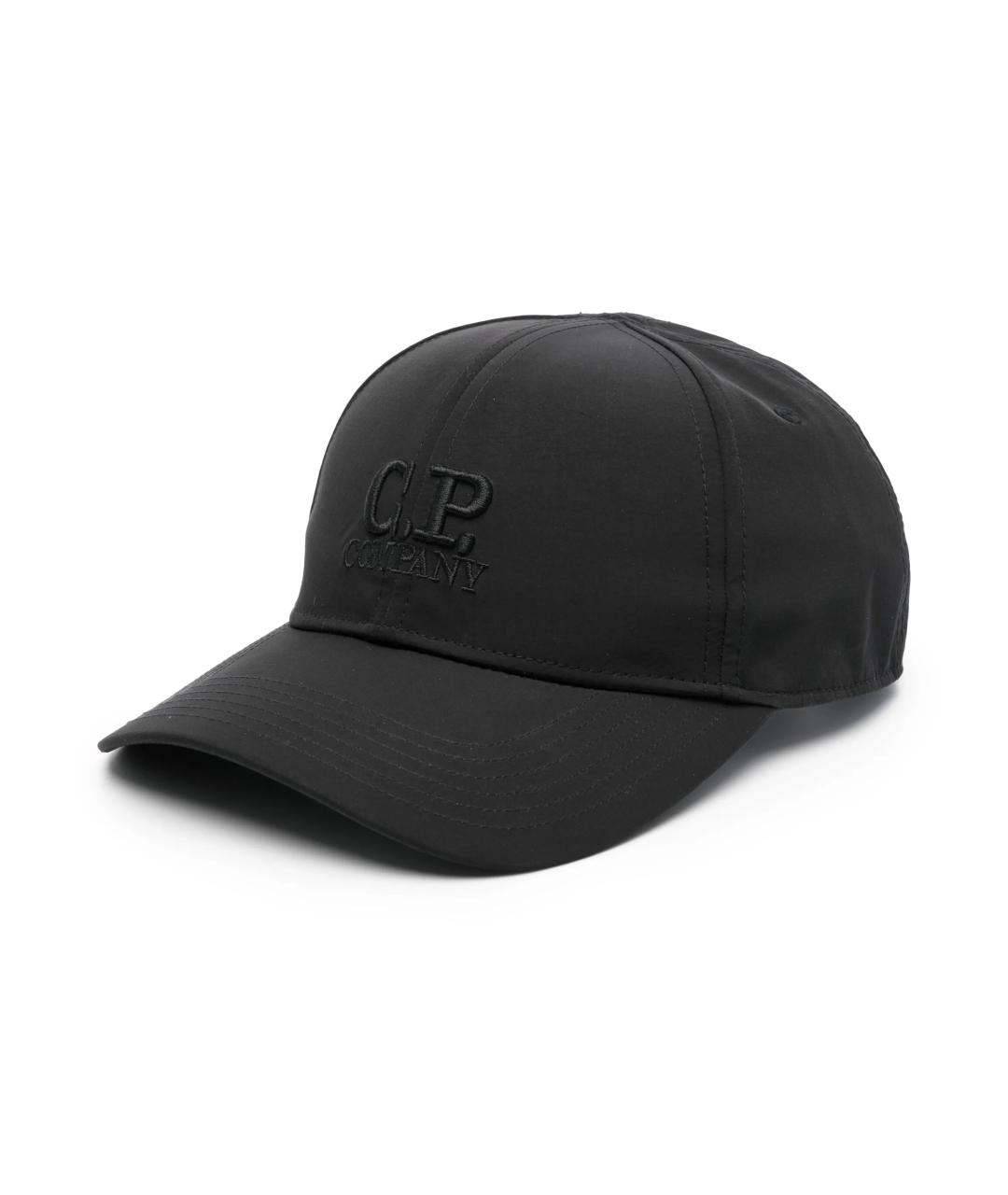 CP COMPANY Черная синтетическая кепка/бейсболка, фото 1