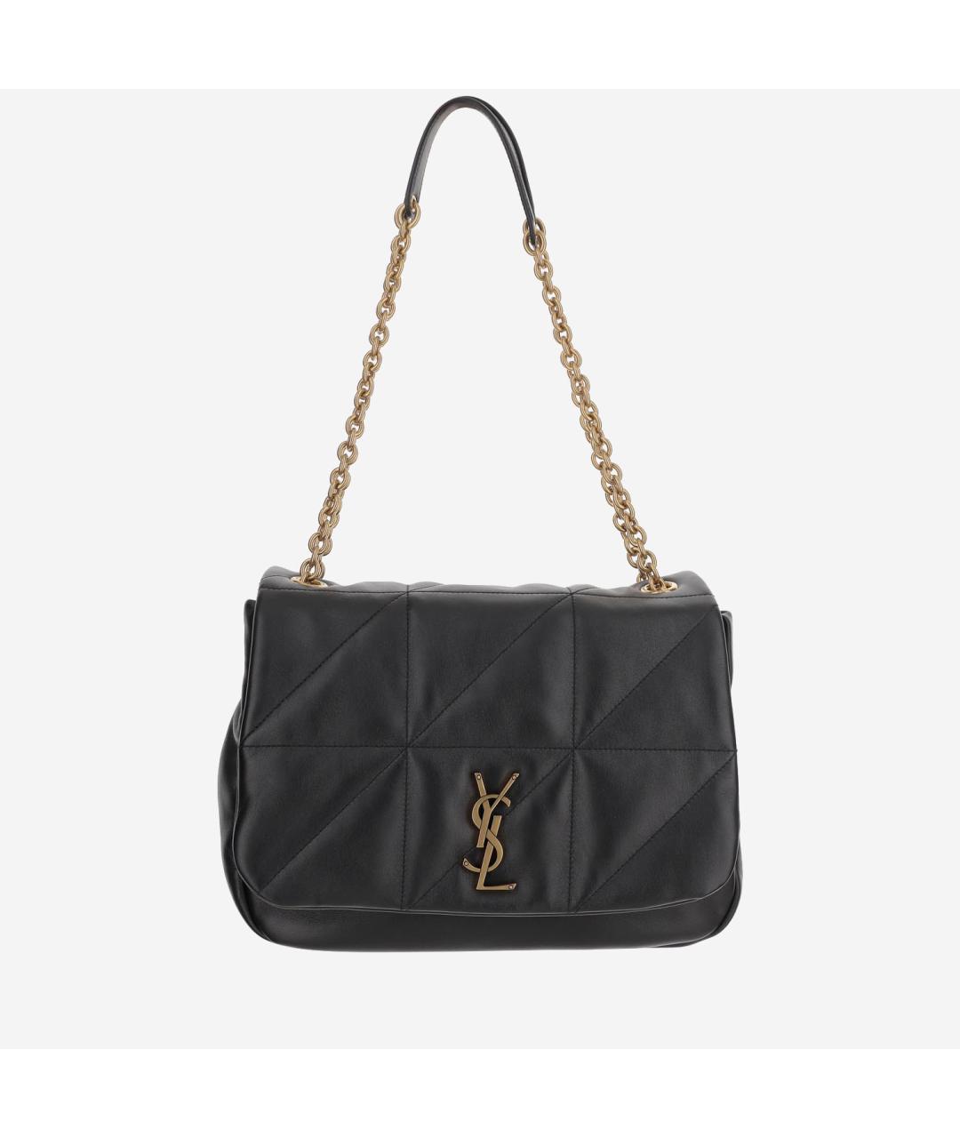 SAINT LAURENT Черная бархатная сумка тоут, фото 5