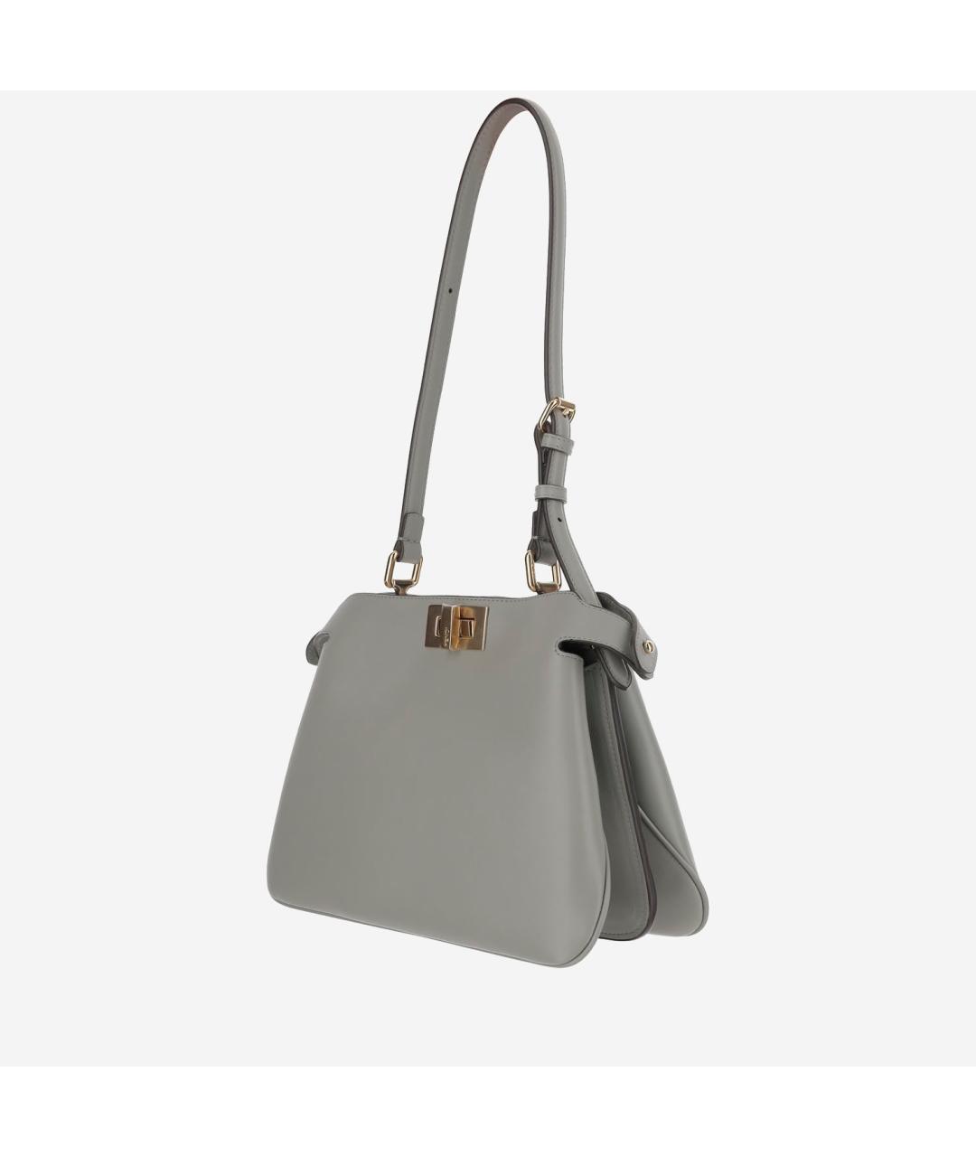 FENDI Зеленая кожаная сумка тоут, фото 2