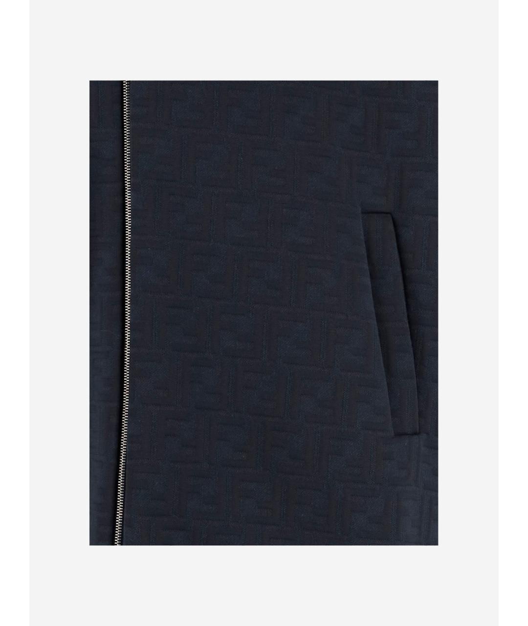 FENDI Синяя хлопковая куртка, фото 3