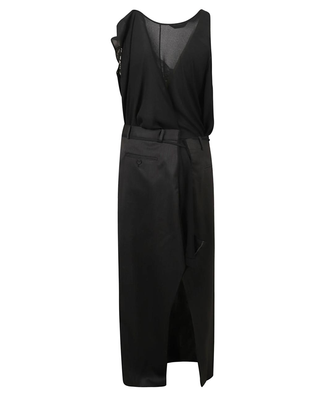 BALENCIAGA Черное полиэстеровое платье, фото 1