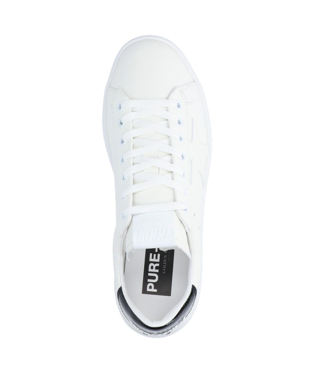 GOLDEN GOOSE DELUXE BRAND Белые кожаные низкие кроссовки / кеды, фото 5