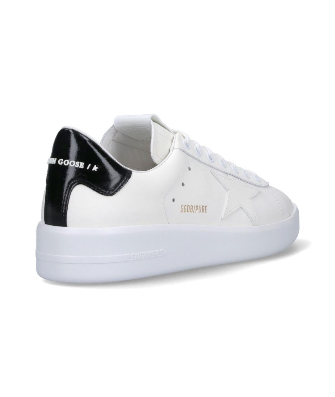 GOLDEN GOOSE DELUXE BRAND Белые кожаные низкие кроссовки / кеды, фото 4