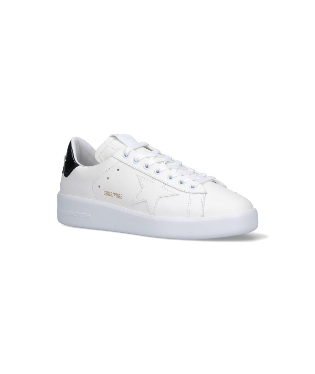 GOLDEN GOOSE DELUXE BRAND Белые кожаные низкие кроссовки / кеды, фото 2