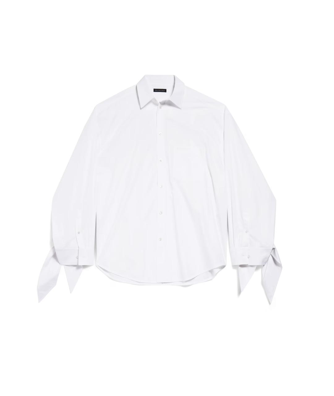 BALENCIAGA Белая хлопковая рубашка, фото 1