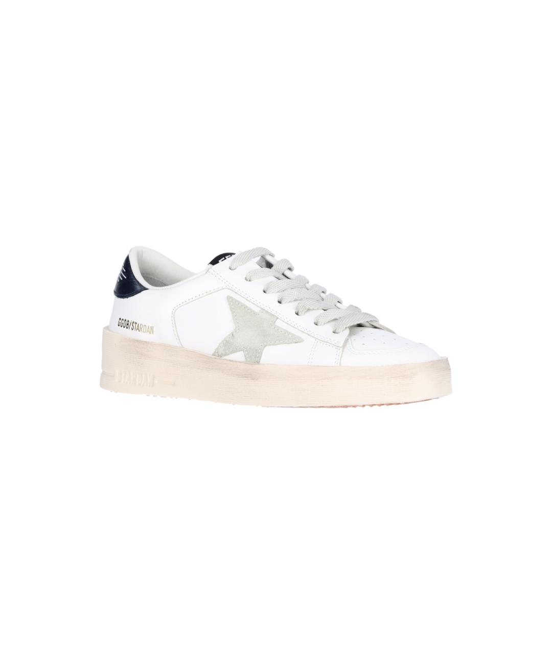 GOLDEN GOOSE DELUXE BRAND Белые кожаные кроссовки, фото 2