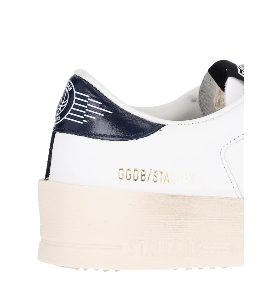 GOLDEN GOOSE DELUXE BRAND Белые кожаные кроссовки, фото 4